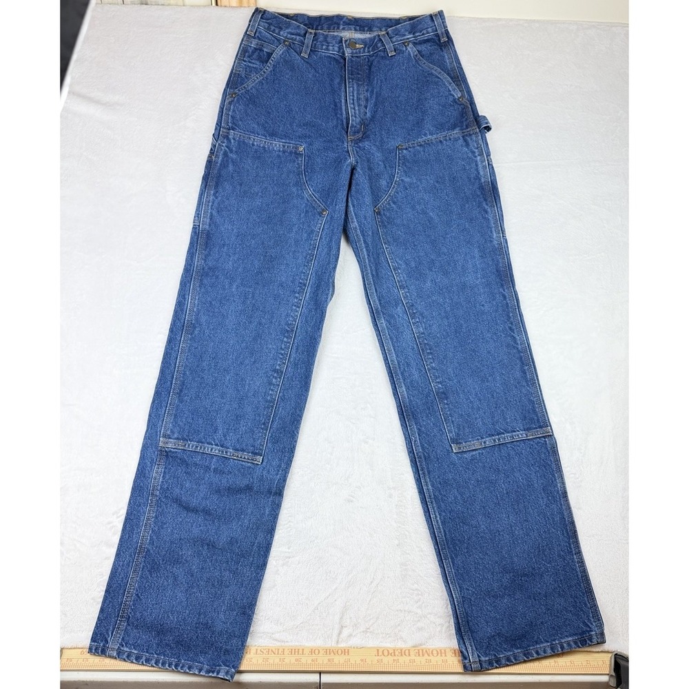 Carhartt B273 DST Double Knee Dungaree Fit Jeans 33x36 Workwear Denim